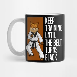 Keep Training Until The Belt Turns Black - Karate Teacher Mug